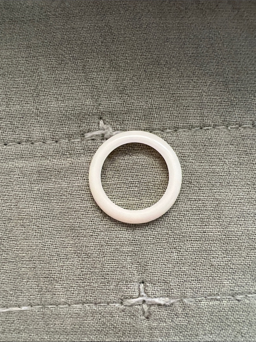 White Minimalist Resin Ring Accessory — Women Accessories